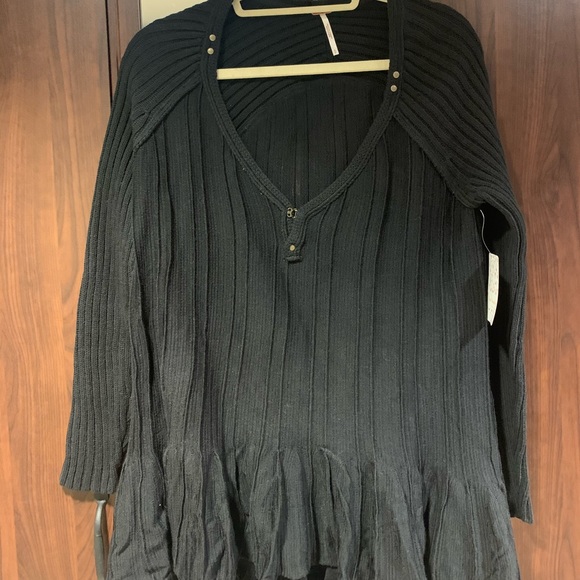Free People Ribs and Ruffles Sweater - Picture 3 of 9